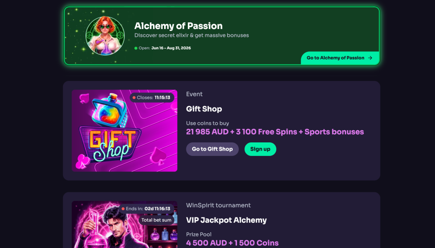 WinSpirit Bonus